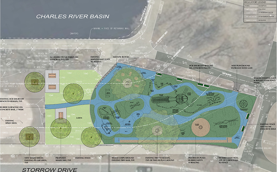 Shadley Associates Landscape Architecture: Gronk Playground rendered plan
