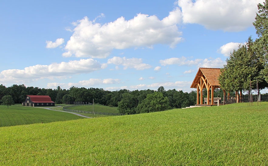 Landscape architecture by Shadley Associates at Kentucky farm