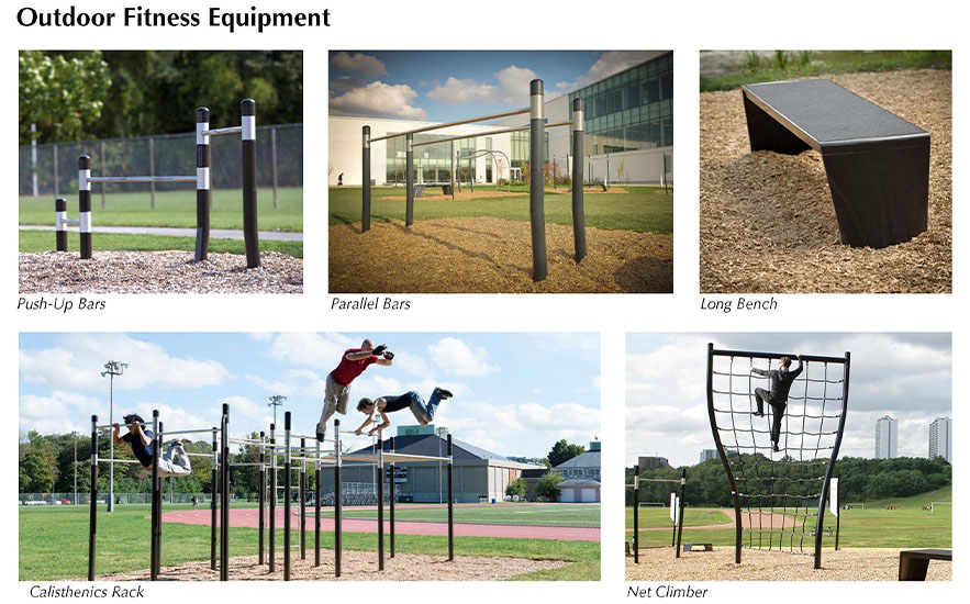 Shadley Associates Landscape Architecture: Sullivan Park Fitness equipment