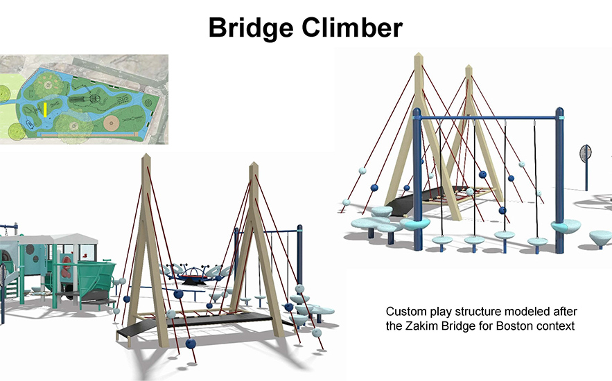 Shadley Associates Landscape Architecture: Gronk Playground Zakim Bridge Climber