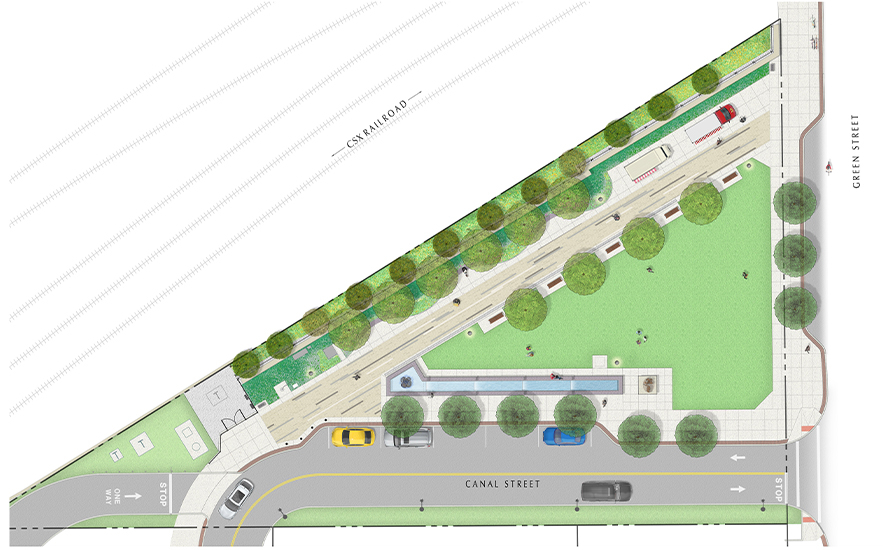 Pickett Plaza Rendered Site Plan