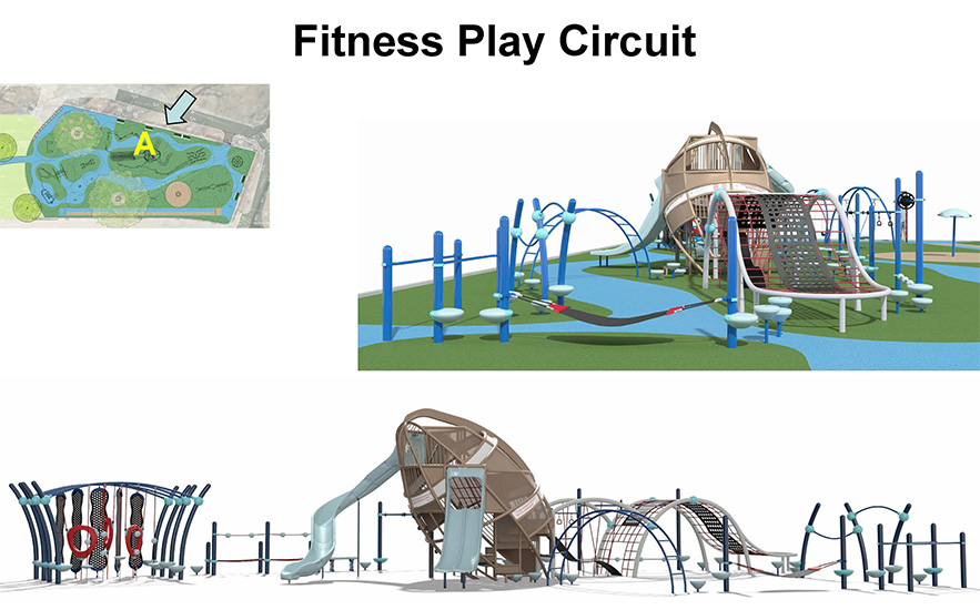 Shadley Associates Landscape Architecture: Gronk Playground Football Structure