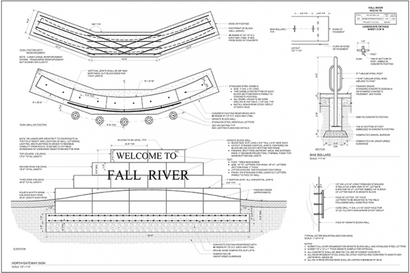 Shadley Associates Landscape Architecture: Wall Detail